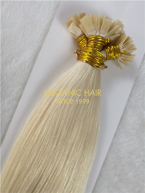 Wholesale remy flat tip hair extension #60A X17